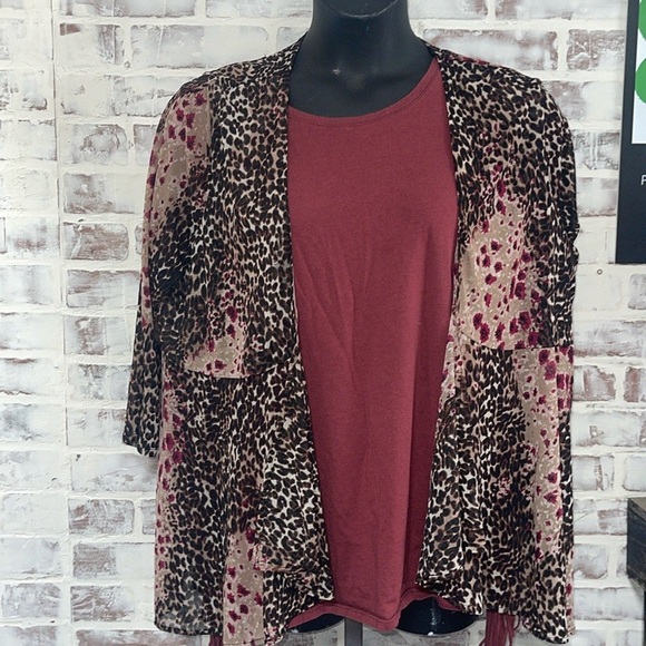 Cha cha vente fringe blouse 2X - Picture 2 of 6